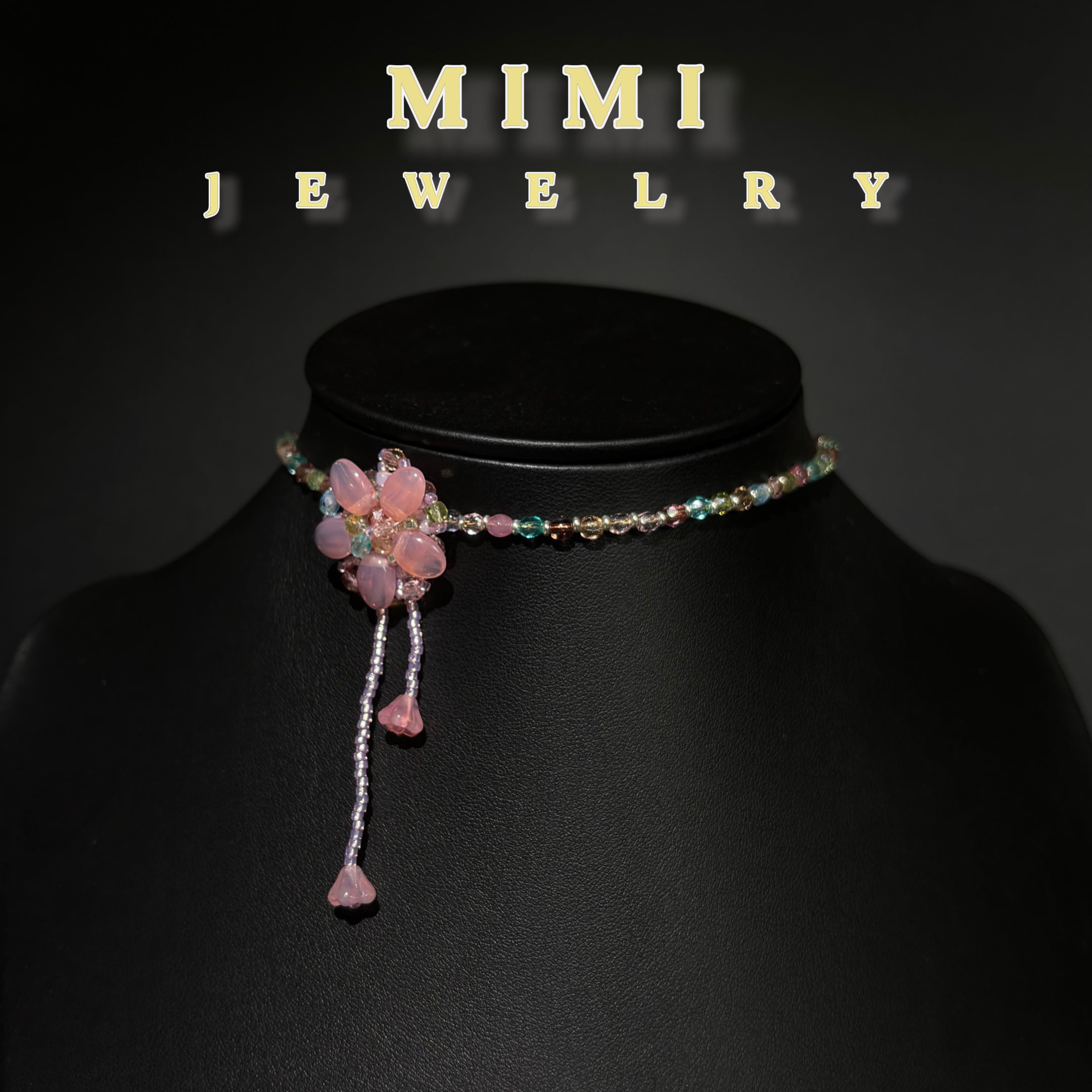 (K13) Fire-Polished Flower Necklace KIT