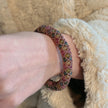 Artisan Tourmaline Bangle - Miyuki Seed Bead Handwoven Bracelet with Exclusive Original Colorway