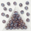 (CZ7) 10mm Czech Glass Smoky Purple Blue Meteorite Beads For DIY Jewelry Making