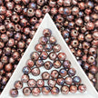 Picasso 6mm Glass  Round beads-Vintage Style Pearly Beads For DIY Jewelry Making