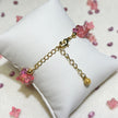 Blush Blossom | Handwoven Czech Glass Flower Bead Bracelet in Pink Ombré