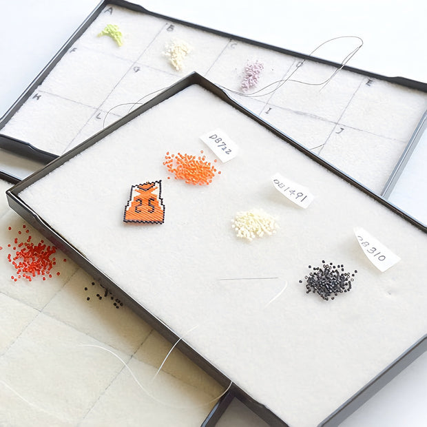 Japanese MIYUKI beading mat and plate