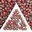 Picasso 6mm Glass  Round beads-Vintage Style Pearly Beads For DIY Jewelry Making