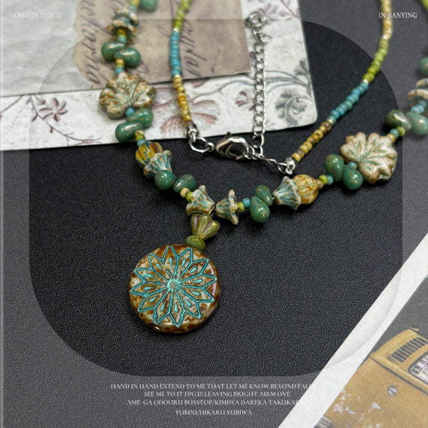 (N2) Forest Fairy Style Handmade Necklace