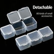(B5) Transparent 6 Grid Storage Container for Small Craft Accessories