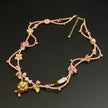 (N5）Czech Floral Garden Fairy Style Original Designed Necklace