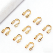 (JF16) 18K Gold Plated U-Shape Wire Guardians - 4.5mm Horseshoe Buckle for Jewelry Making