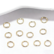 18K Gold Smooth Jump Rings - Durable Split Rings for Bracelet & Necklace Making