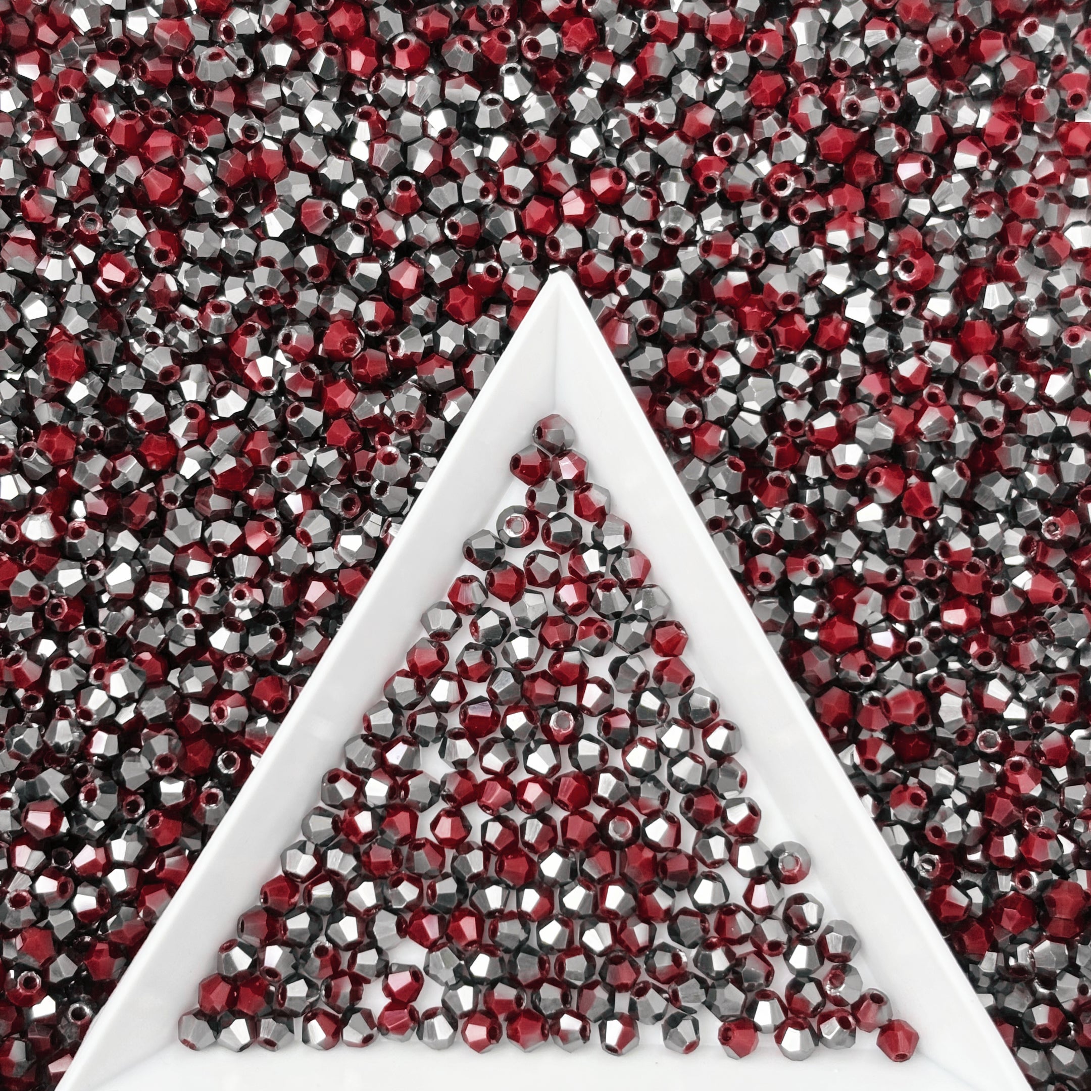 (T3) 2mm Bicone Beads High Temperature Glass Crystal Multicolor Jewelry Beads