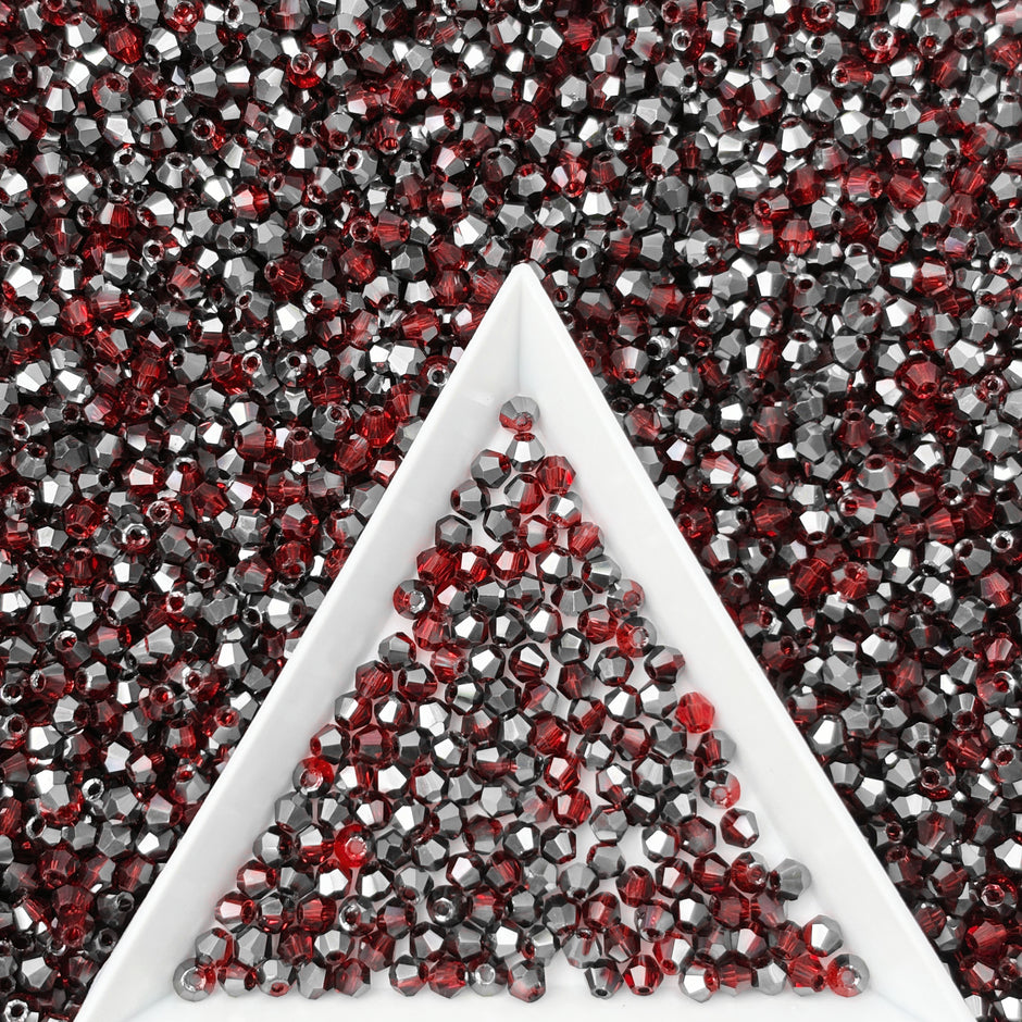 (T3) 2mm Bicone Beads High Temperature Glass Crystal Multicolor Jewelry Beads