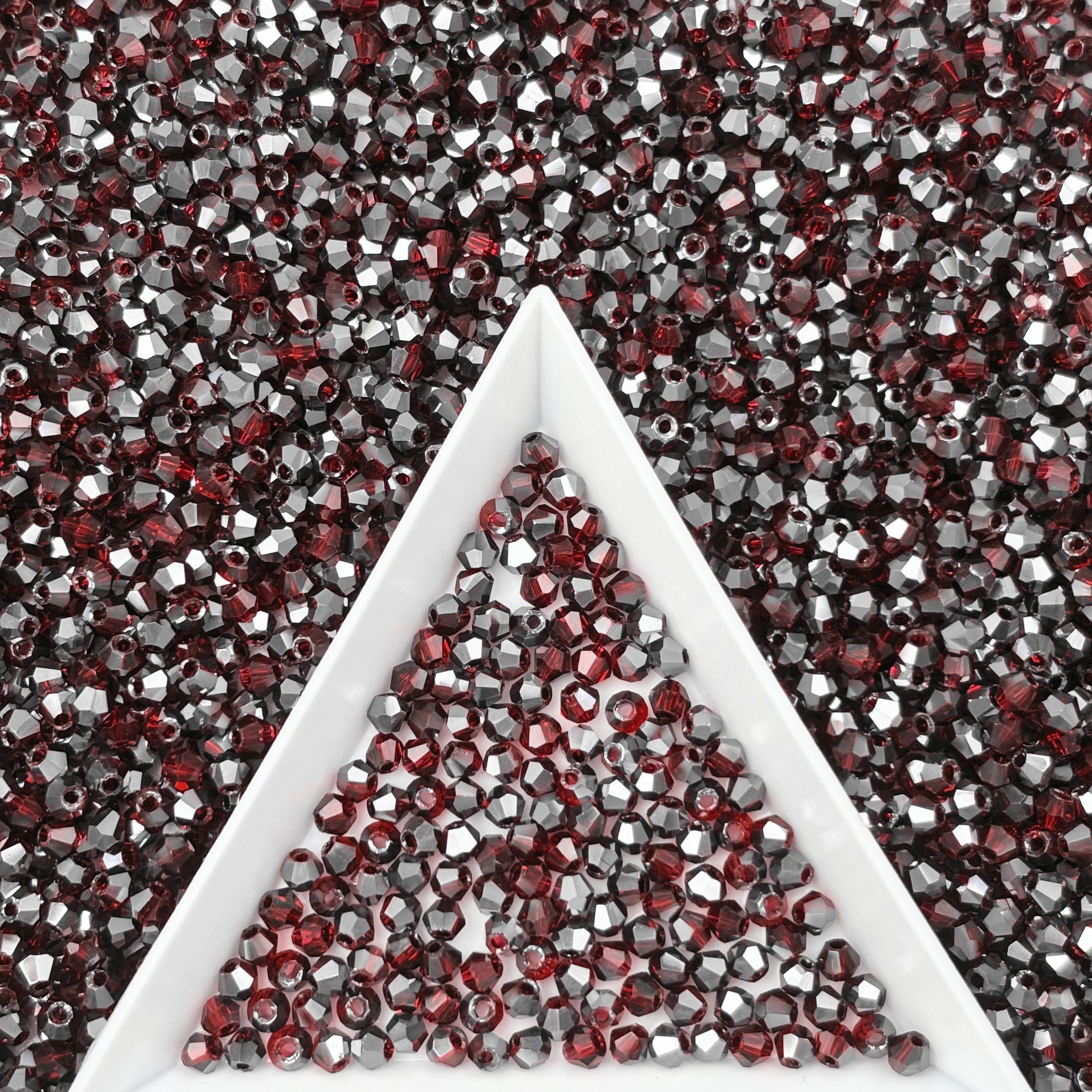 (T3) 2mm Bicone Beads High Temperature Glass Crystal Multicolor Jewelry Beads