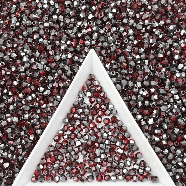 (T3) 2mm Bicone Beads High Temperature Glass Crystal Multicolor Jewelry Beads