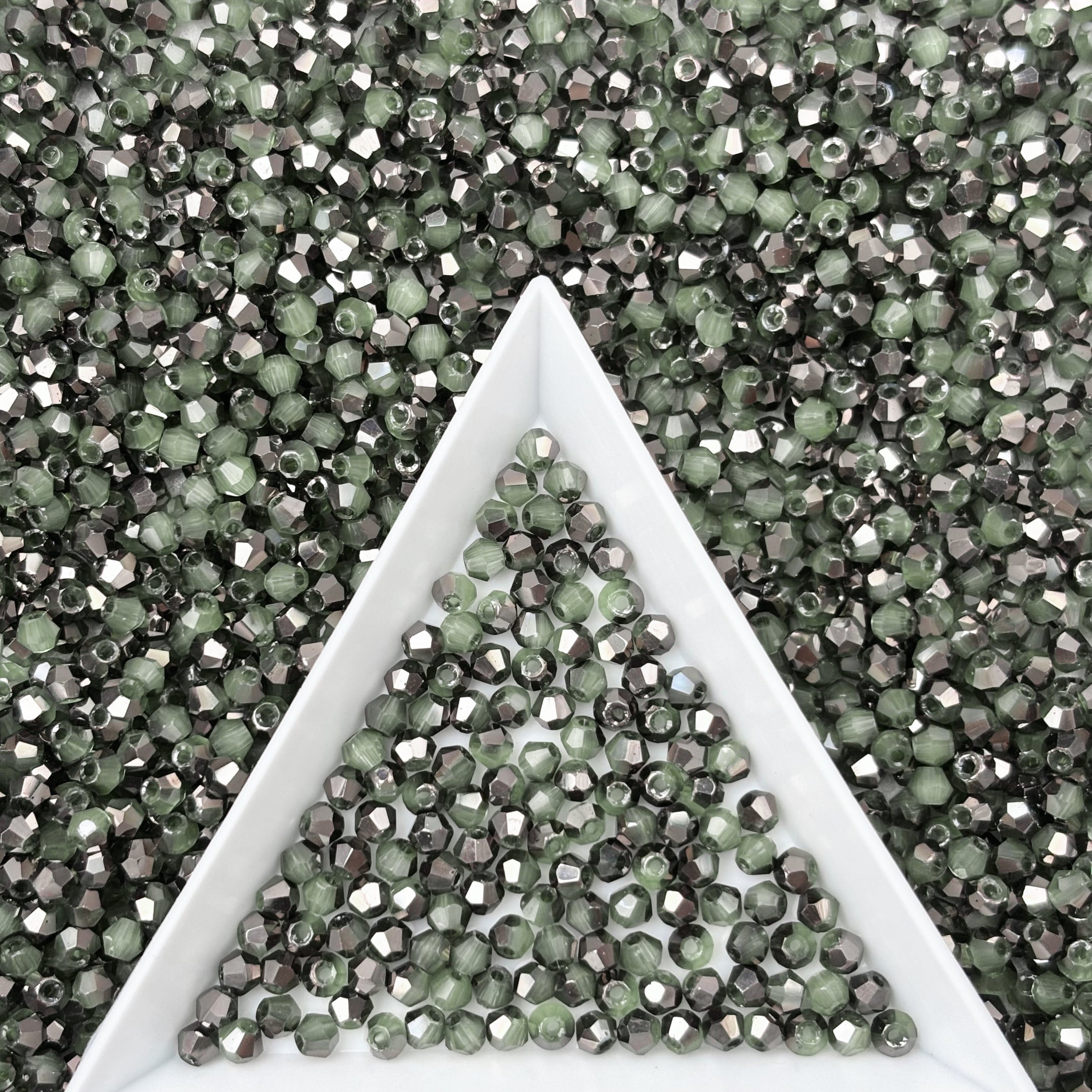 (T3) 2mm Bicone Beads High Temperature Glass Crystal Multicolor Jewelry Beads