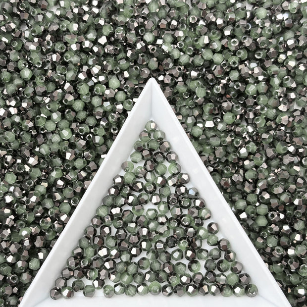 (T3) 2mm Bicone Beads High Temperature Glass Crystal Multicolor Jewelry Beads