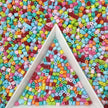 Promotion Rainbow Mixed Color 2*4mm Triangular Prism Loose Beads For Jewelry Making