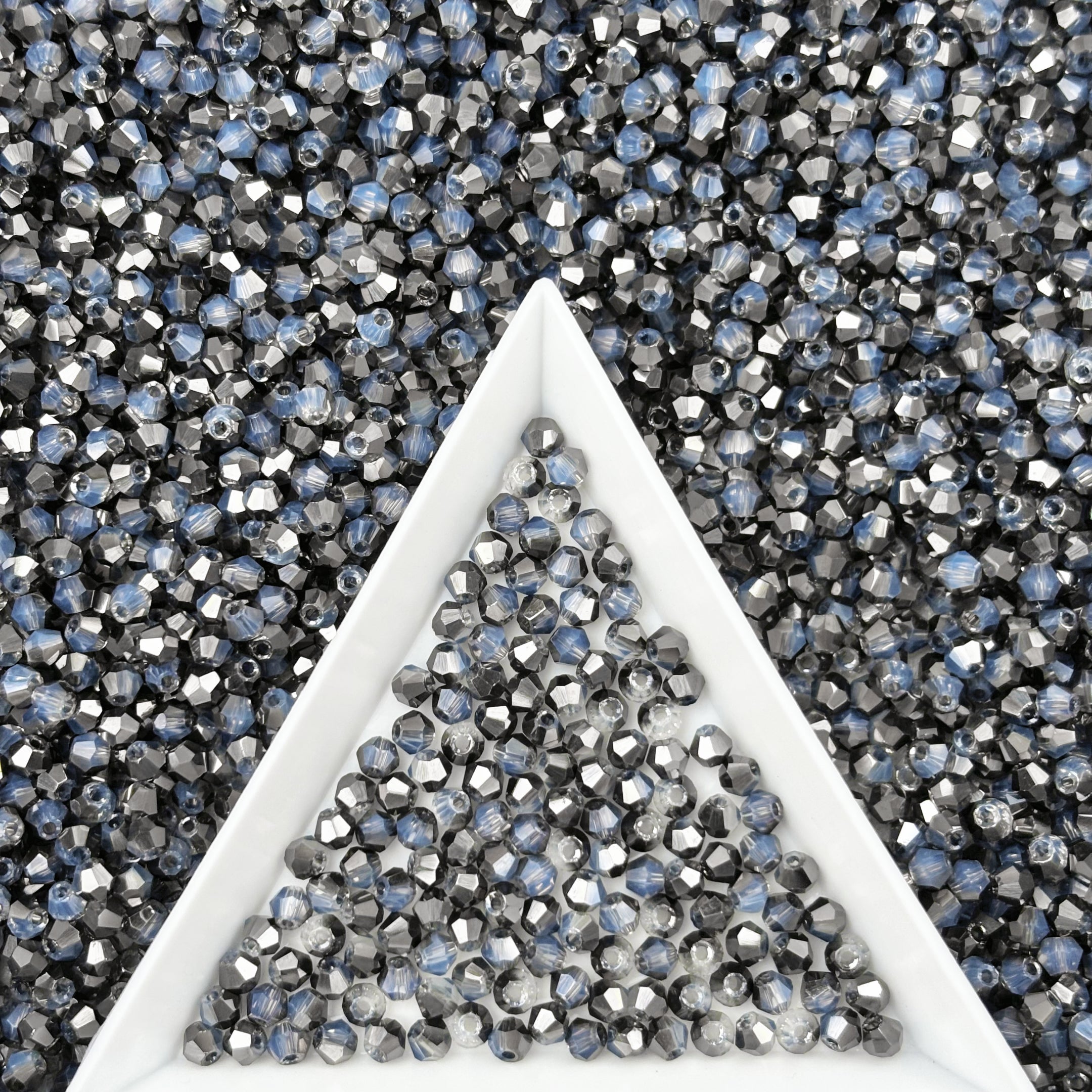 (T3) 2mm Bicone Beads High Temperature Glass Crystal Multicolor Jewelry Beads