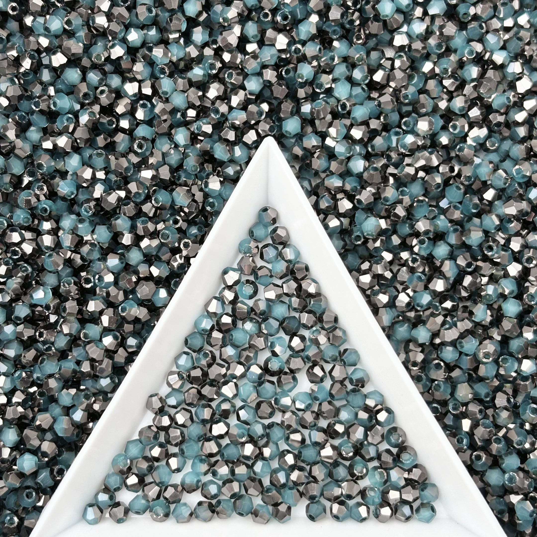 (T3) 2mm Bicone Beads High Temperature Glass Crystal Multicolor Jewelry Beads