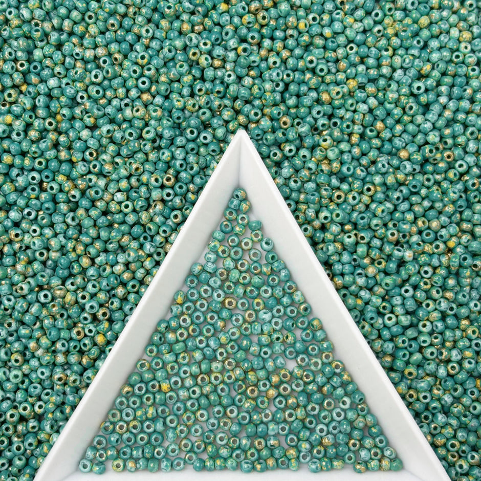 (P1)  2mm Picasso Seed Beads, Miyuki Compatible Glass Seed Beads For Jewelry Making