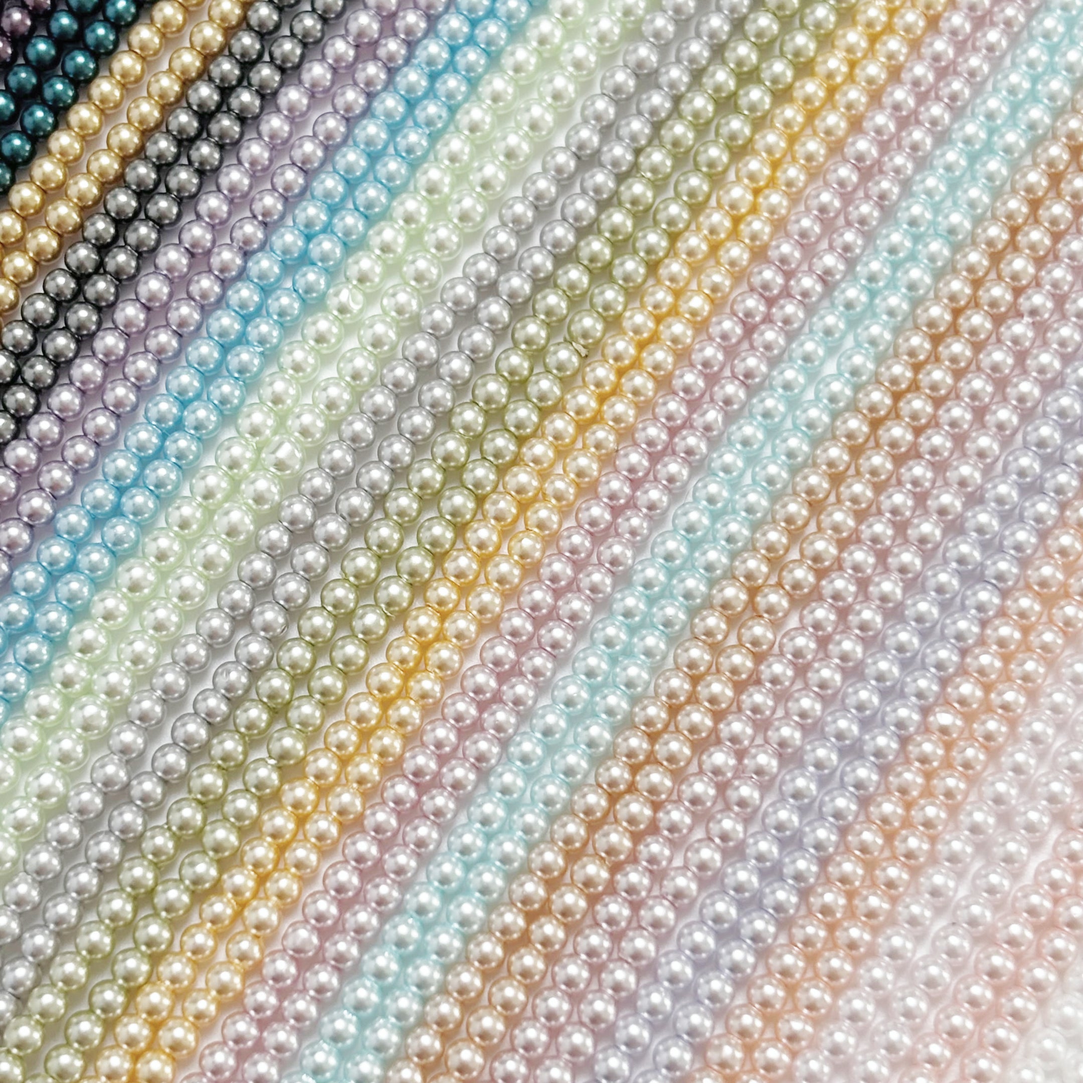 (H4) Shiny Galaxy Pearl 3mm For Jewelry Making supplies