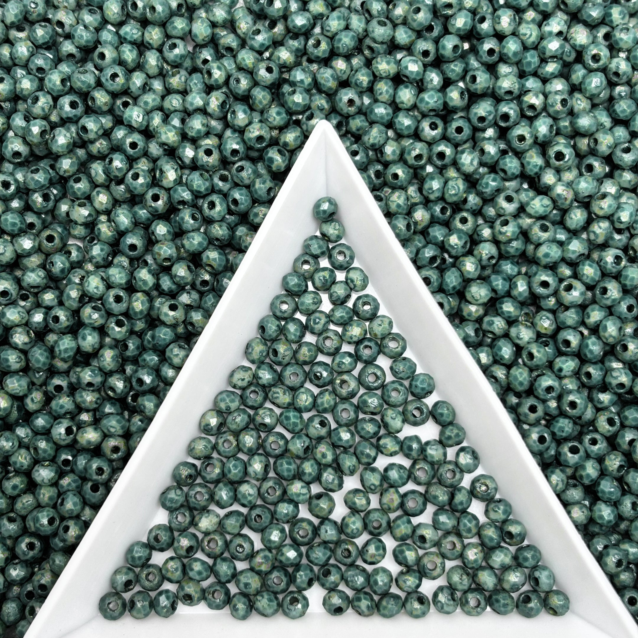 2mm Picasso Faceted  Round Beads, Crystal Glass Beads For DIY Jewelry