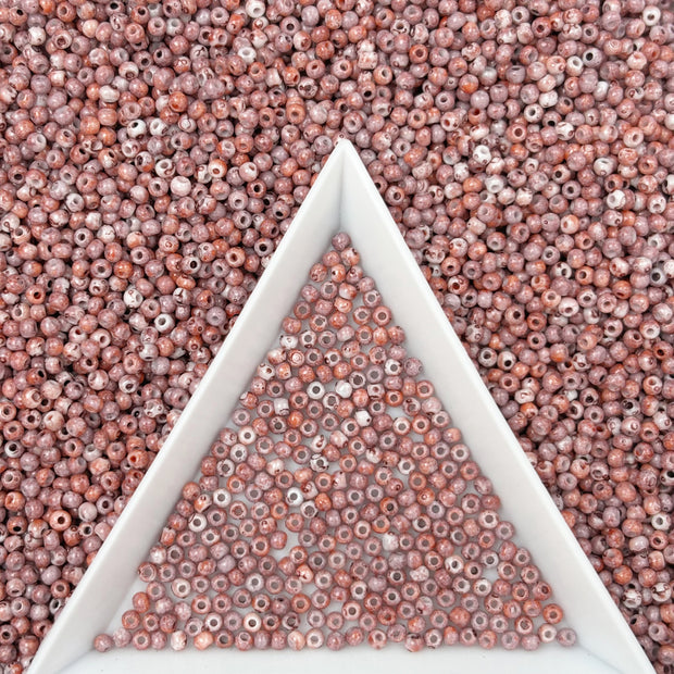 2mm Picasso Seed Beads - Czech Glass Iridescent Beads for DIY Bracelets Necklaces