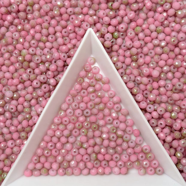 2mm Picasso Faceted  Round Beads, Crystal Glass Beads For DIY Jewelry