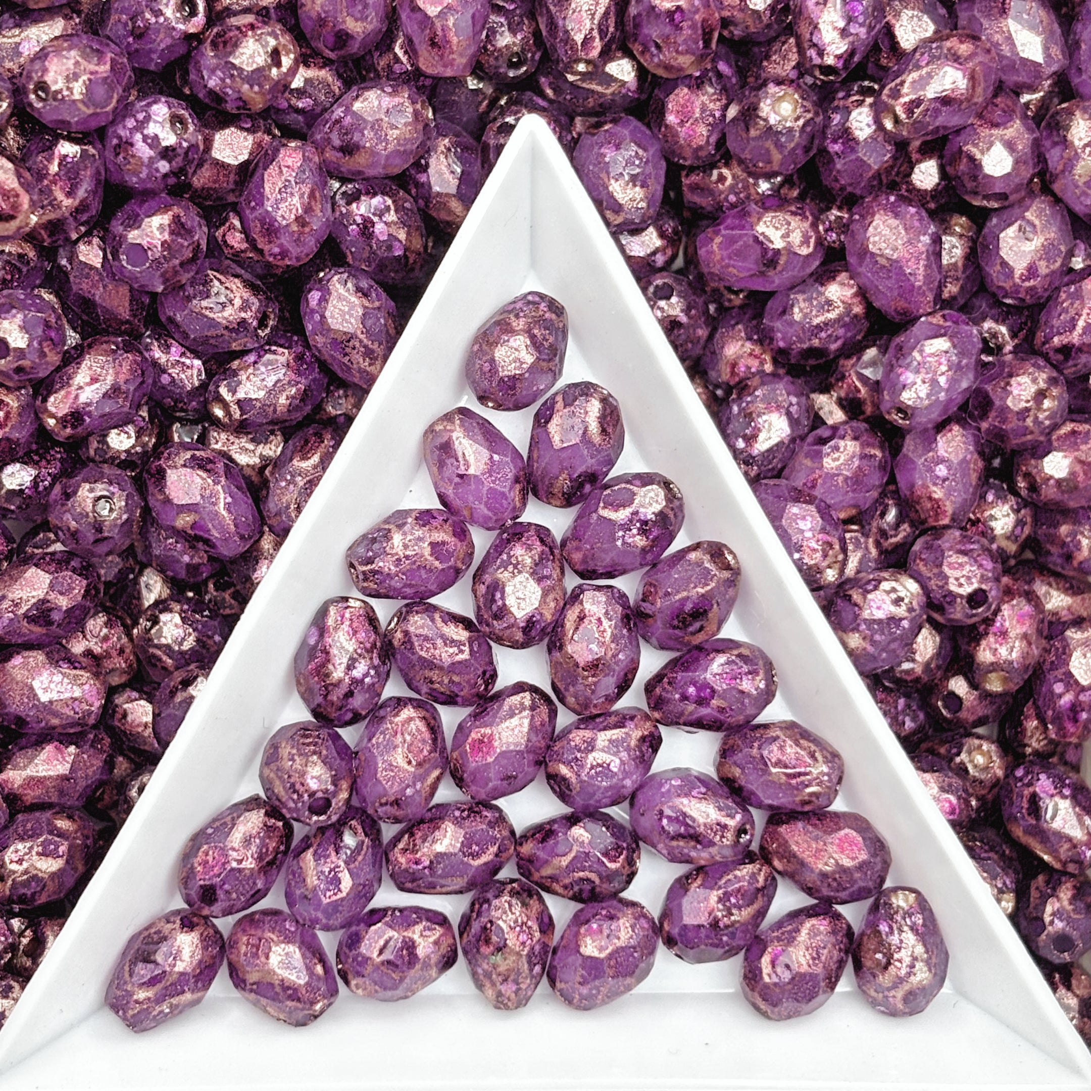 (P17) Picasso Waterdrop Beads 6×9mm Customized Glass Beads DIY Jewelry Making Supplies for Necklace Bracelet Earring Crafts