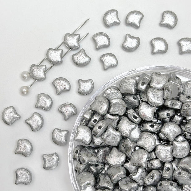 Picasso Style 2-Hole Custom Ginkgo Leaf Beads  for DIY Bracelet Necklace