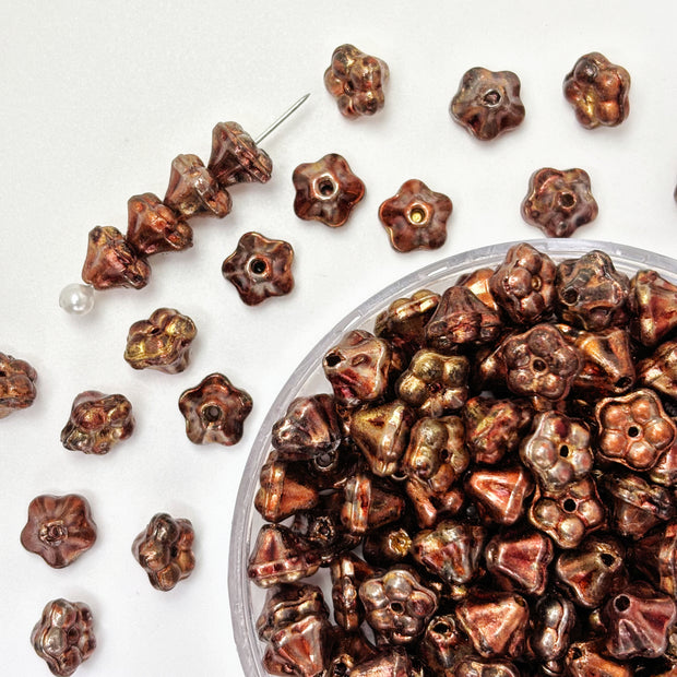 Picasso Custom Wax Apple Flower Beads for DIY Bracelet Necklace