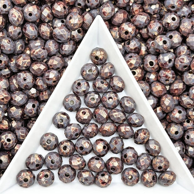 Picasso 6mm Faceted Cut Round Beads | Jewelry Making Supplies for DIY Bracelets & Necklaces