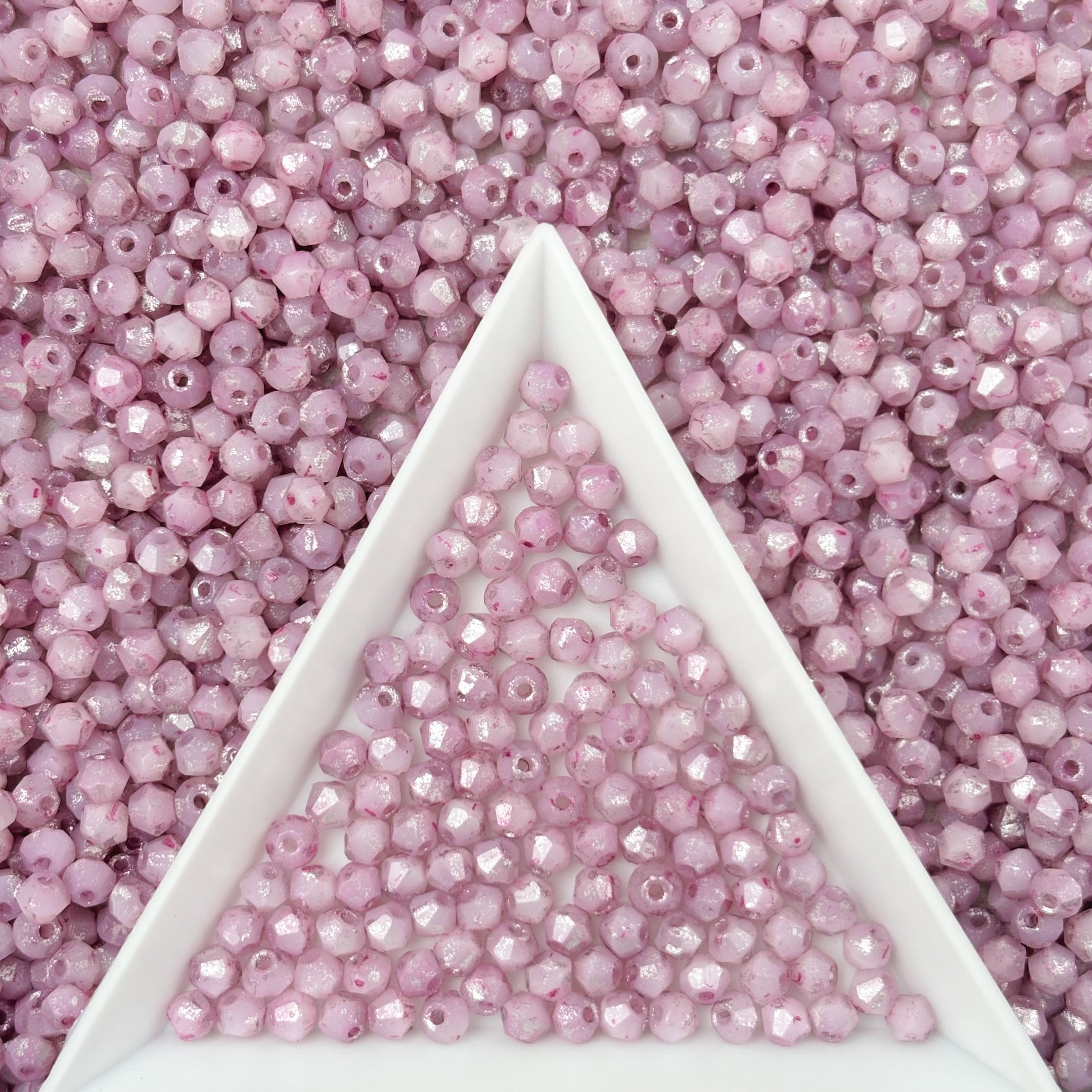 (P18) 3mm Picasso Bicone Beads - DIY Jewelry Making Supplies