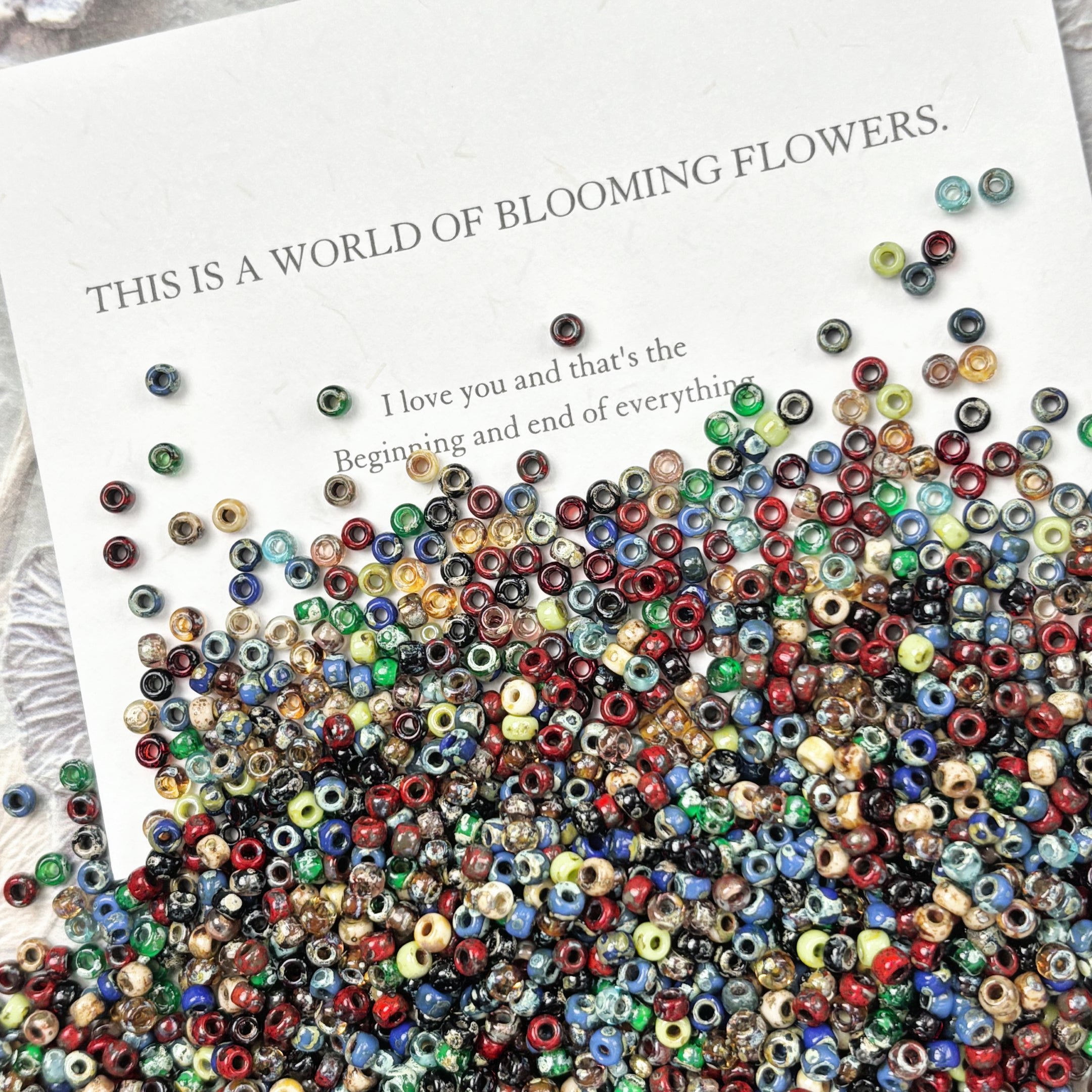 (CZ11) MIYUKI 3mm Picasso Mixed Color Seed Beads - DIY Jewelry Making Supplies