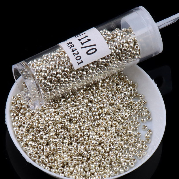 MIYUKI Round Seed Beads 11/0，15/0，8/0 - Precision Japanese Glass Beads for Jewelry Weaving