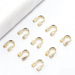 (JF16) 18K Gold Plated U-Shape Wire Guardians - 4.5mm Horseshoe Buckle for Jewelry Making
