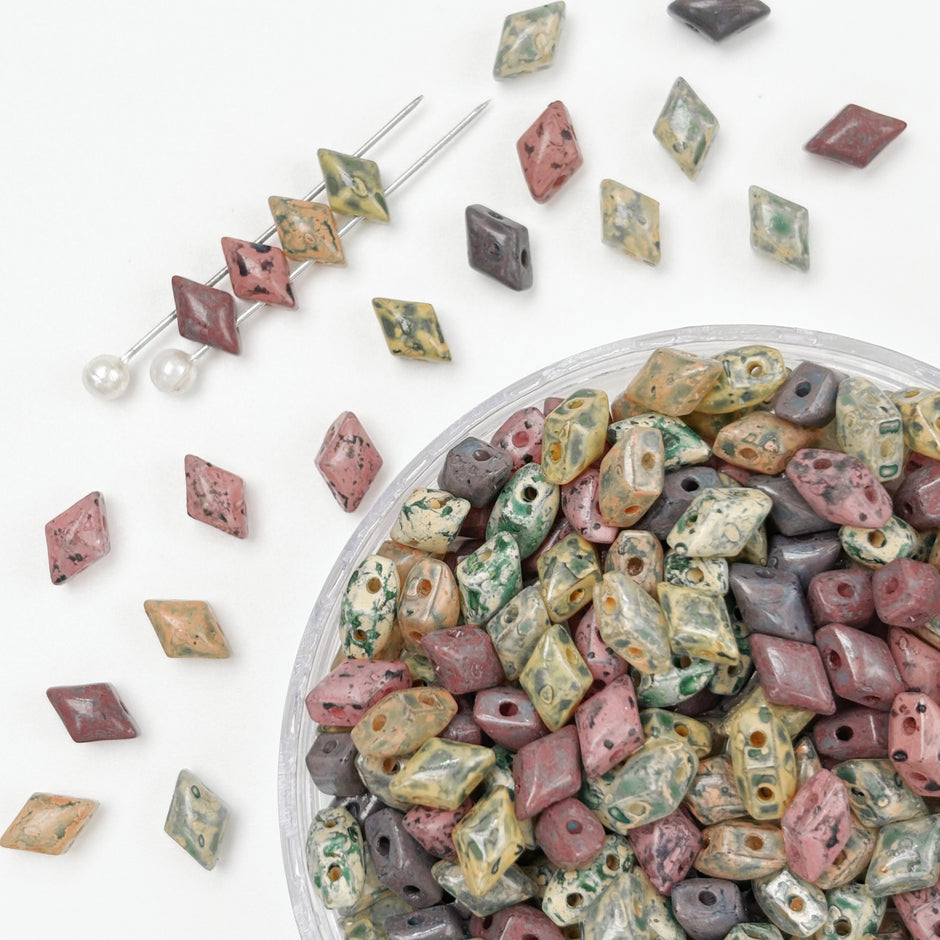 Promotion 5*8mm Picasso Diamond-Duo Loose Beads For Jewelry Making