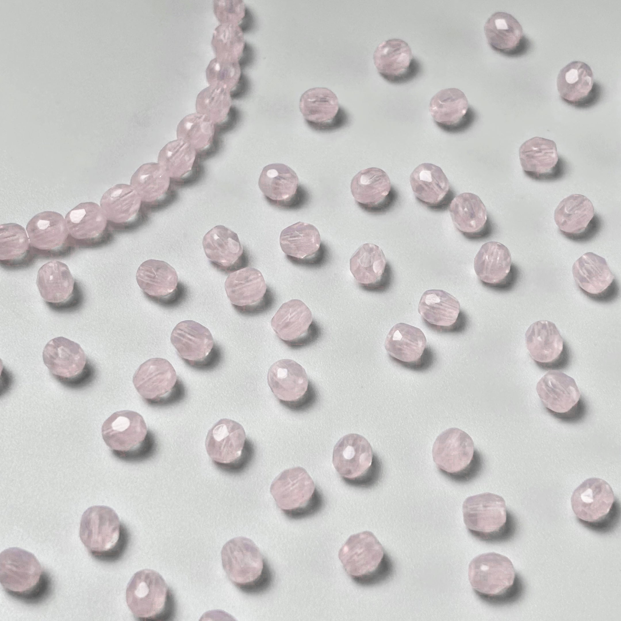 (CZ13) 4mm Fire-Polished Beads - Czech Glass Beads for Jewelry Making