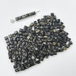 (CZ12) 4mm Picasso Cube Beads - Czech Glass  Beads for Jewelry Making
