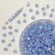 4mm Square Crystal Glass Beads with Regular Hole - Craft Beads for Jewelry DIY