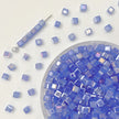 4mm Square Crystal Glass Beads with Regular Hole - Craft Beads for Jewelry DIY
