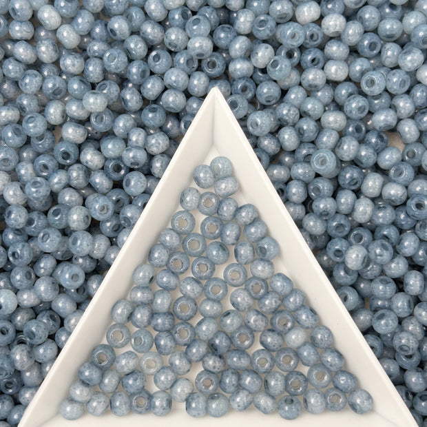 4mm Glass Seed Beads, Marble & Jelly Loose Beads for Jewelry Making DIY