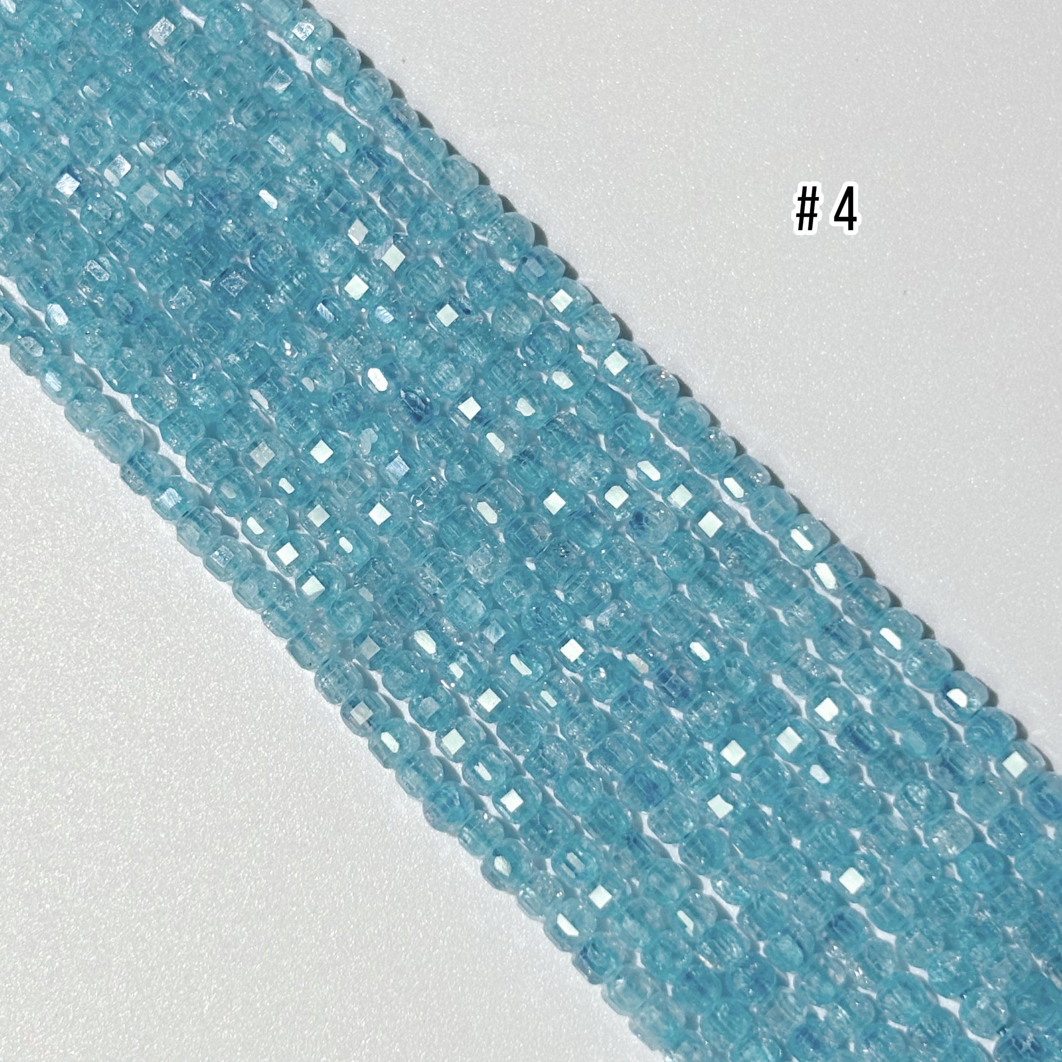 2.5mm Cube Zirconia Beads - Small Faceted Spacer Beads for Jewelry Making