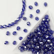 (CZ5) 5mm Klein Blue Czech Glass Fire Polished Beads Faceted Round Beads For DIY Jewelry