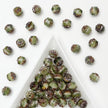 (CZ1) 6mm Czech Glass Pinecone Beads, DIY Jewelry Supplies