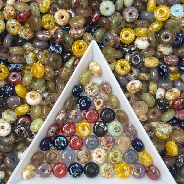 Promotion 6mm Picasso Donut Bead Loose Beads For Jewelry Making