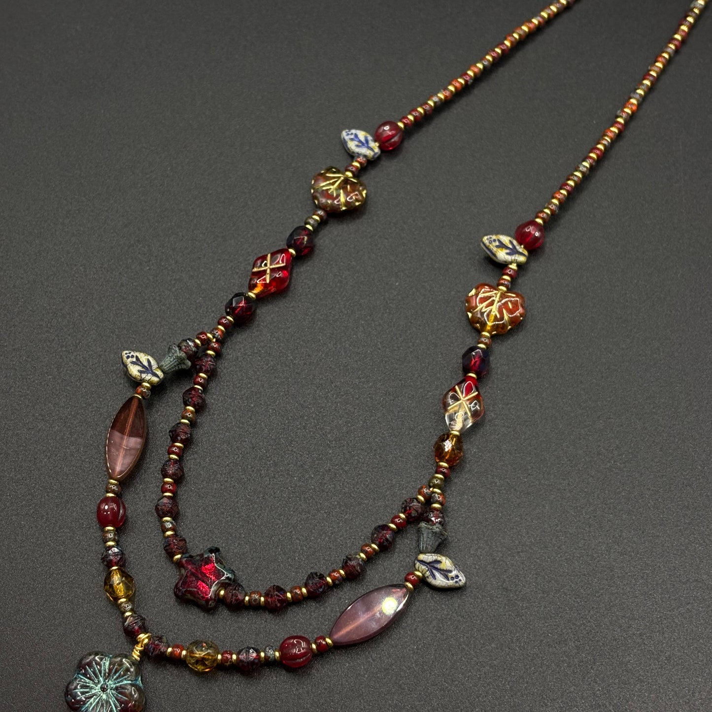 Red Blossom Artisan Layered