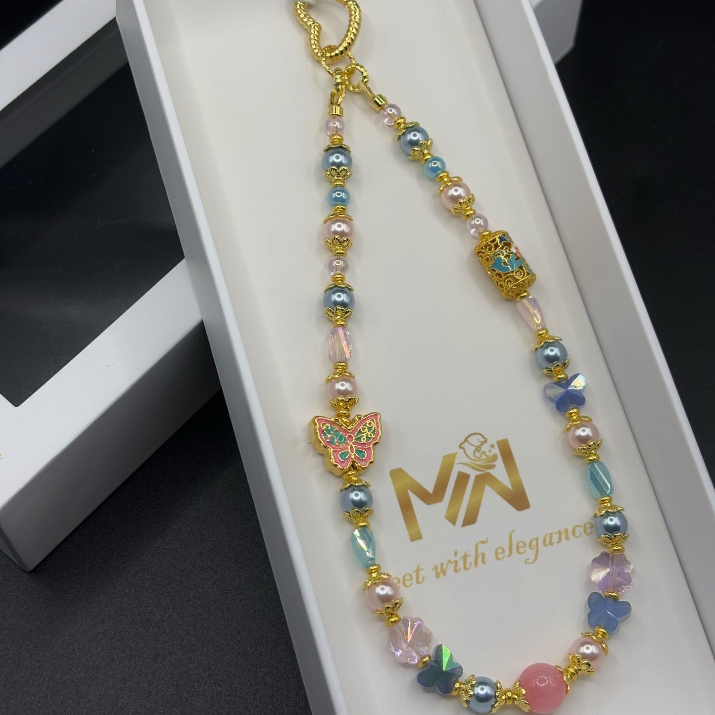 Gilt Enamel Butterfly