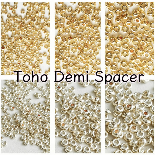 TOHO 11/0, 8/0, 6/0 Demi Round Beads - Japanese Spacer Beads